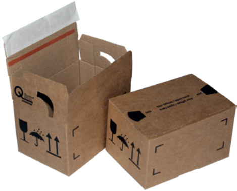 Automatikkarton - Artikel-Nr.: 1509818, Länge: 140 mm, Breite: 95 mm, Höhe: 85 mm, 1-wellig