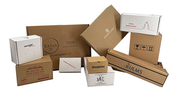Logo auf Kartons bedrucken