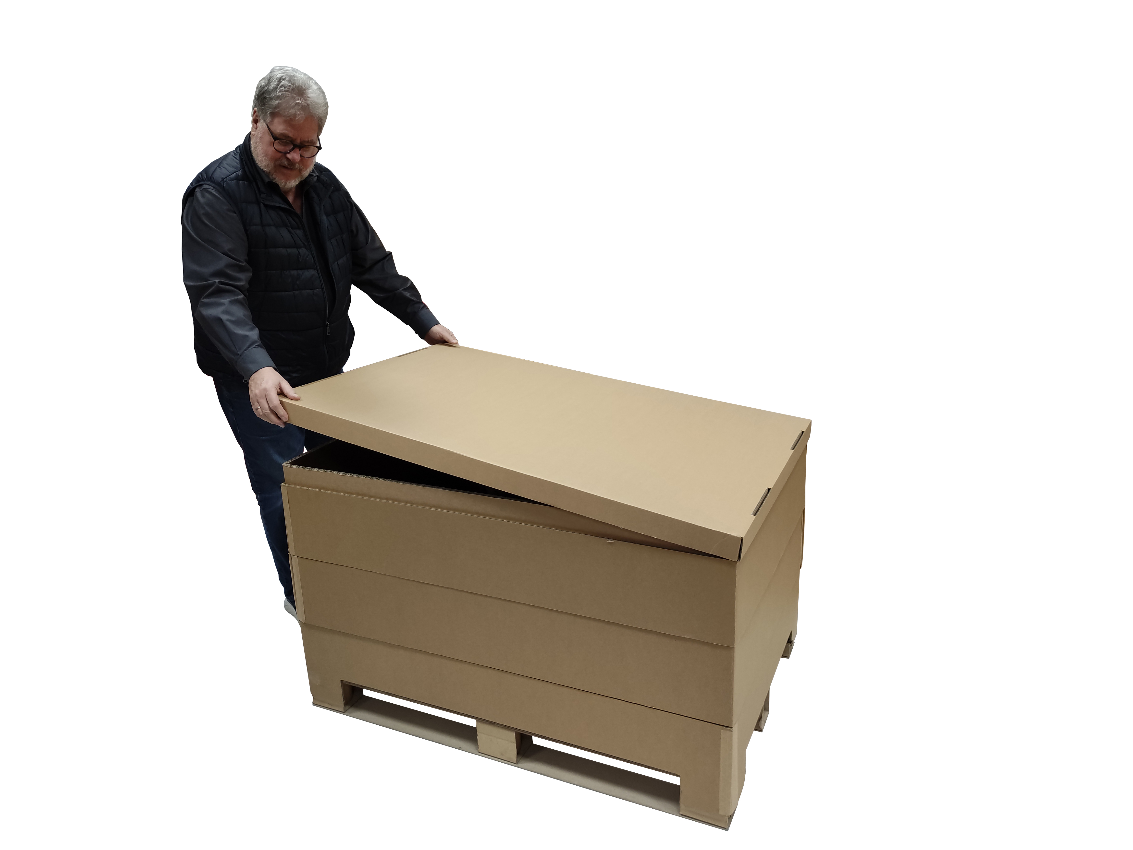 Passende Deckel für die Paletten-Aufsatzrahmen erhalten Sie auch bei uns