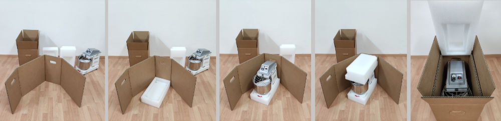 Verpackung 27 kg Teigmaschine mit äußerst stabilen Umkarton