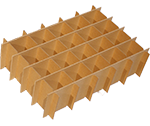 Gefache aus Wellpappe