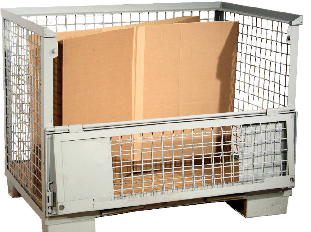 Flachliegende Anlieferung und Lagerung