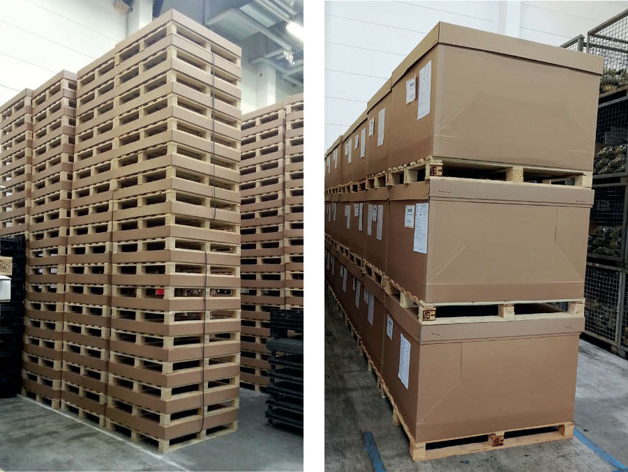 ca. 360 St. passen auf einen LKW - nur ca. 34 m² Lagerfläche in Ihrem Lager