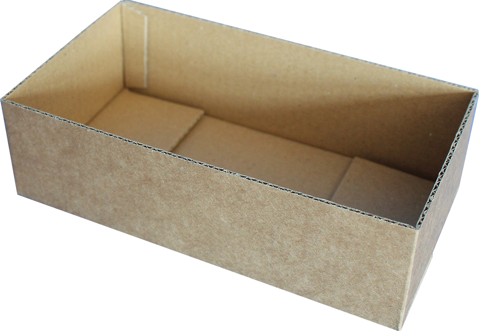 Halbfaltkiste, offener Karton, Karton ohne Deckelklappen