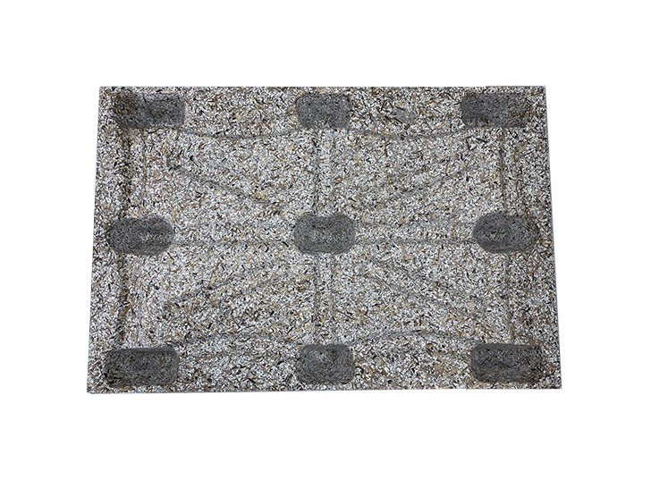 Pressholzpalette von oben