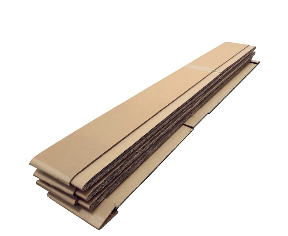 Der Paletten-Aufsatzrahmen ist platzsparend bei Lieferung und Lagerung