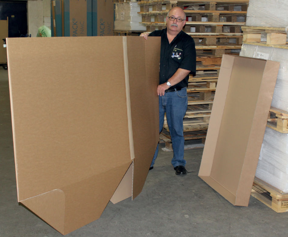 Flache Anlieferung - einfacher Aufbau