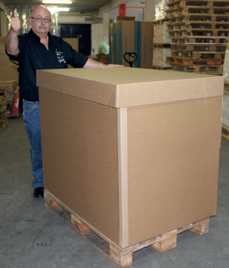 Unser Palettencontainer ist super stabil und praktisch