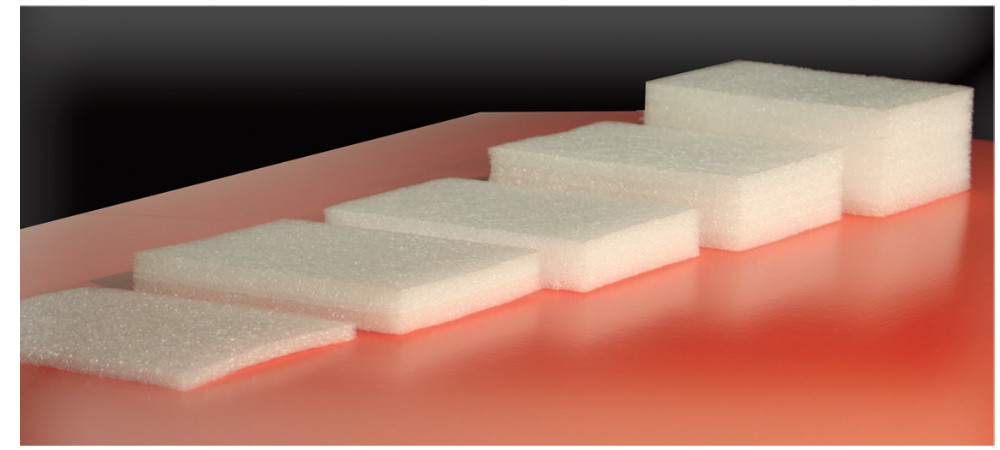 Schaumstoffplatten in 9 Standardstärken auf Lager