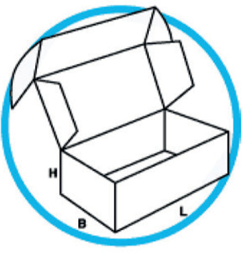 Grundriss Stanzverpackung Fefco 0427