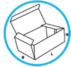 Grundriss Stanzverpackung Fefco 0420