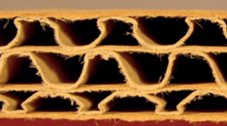 Seitenansicht 3-welliger Karton bei Stülpdeckelkarton