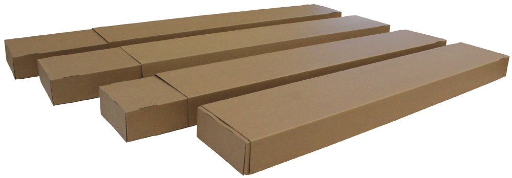 Artikel-Nr.: 1511119, Teleskopverpackung, 1200/2000 x 200 x 80/120 mm, Qualität: 1.2 E-Welle, 4-Punkt-geklebt, bestehend aus Ober- und Unterteil, längs- und höhenverstellbar, blitzschnell befüllbar