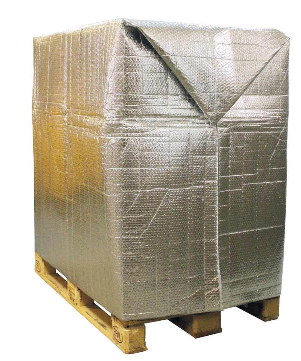 Unsere Thermohauben - hergestellt aus mit Aluminium bedampfter Luftpolsterfolie
