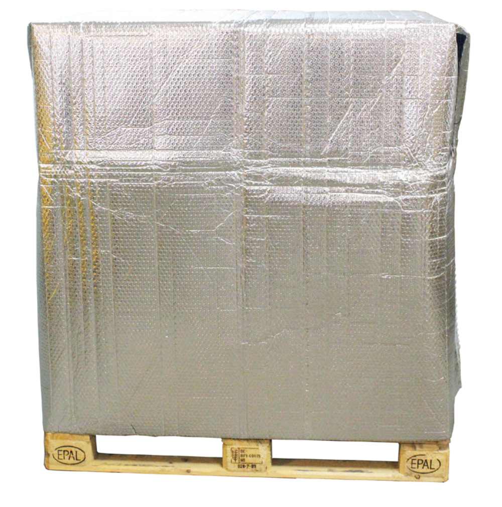 Thermohaube einfach über die Palette stülpen