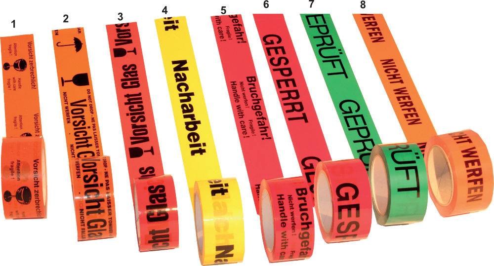 Unsere Warn- und Hinweis-Klebebänder