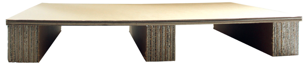 Wellpapp-Paletten mit gefüllten Füßen WPAL 800 x 600mm - Artikel-Nr.: 6600534