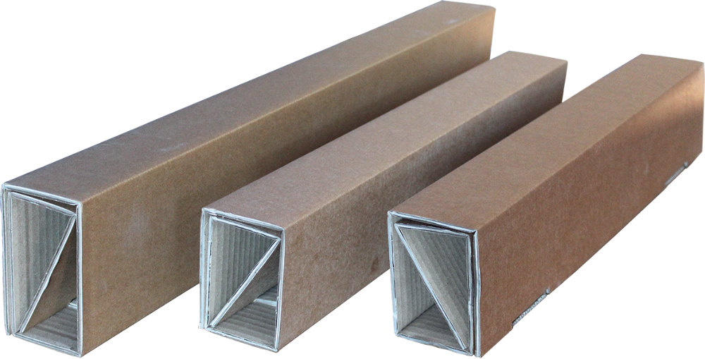 Gewickelte Balkenfüße für Wellpapp-Palette