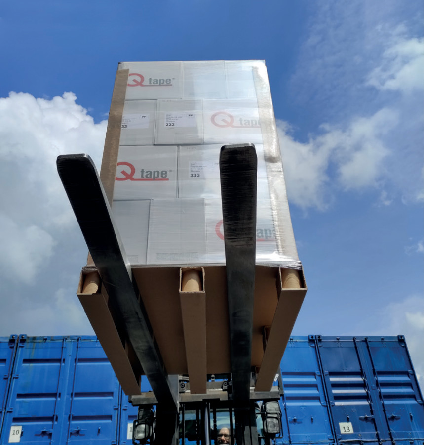 Wellpapp-Paletten sind extrem belastbar